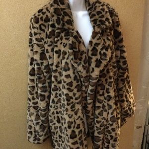 Women's animal print coat